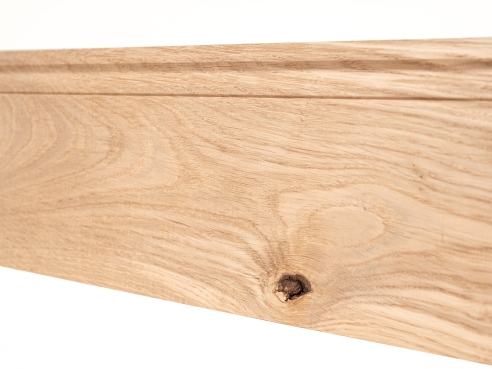 Solid Skirting Board Oak Rustic 20x130 unfinished 1,5-2,5m Hamburger, knots NOT filled - Copy